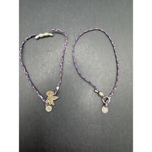 Alex And Ani Precious Threads Sterling Silver 925 Adjustable Bracelet Lot of 2